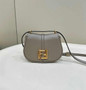 Fendi C’mon Mini 8BS082 Shoulder Gray leather bag