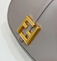Fendi C’mon Mini 8BS082 Shoulder Gray leather bag