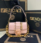 Fendi x Versace Fendace Brooch Baguette NM Bag 8BS066 Pink