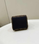 Fendi Origami Mini 8BS083 Brown FF jacquard fabric bag