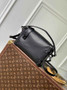 Louis Vuitton Side Trunk MM M24309 Black leather