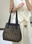Fendi Origami Medium 8BH414 Brown FF jacquard fabric bag