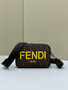 Fendi Camera Case Brown FF fabric bag 7M0286