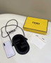 Fendi O’Lock Phone Pouch 7AS055 Black leather pouch