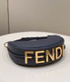 Fendi Fendigraphy Small Dark Gray leather bag 8BR798