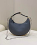 Fendi Fendigraphy Small Dark Gray leather bag 8BR798