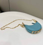 Fendi Nano Fendigraphy 7AS089 green leather charm
