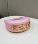 Fendi Fendigraphy Small pink snake leather bag 8BR798