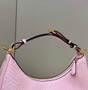 Fendi Fendigraphy Small pink snake leather bag 8BR798