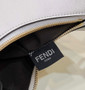 Fendi Fendigraphy Small white leather bag 8BR798