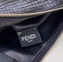 Fendi Fendigraphy Small black snake leather bag 8BR798