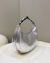 Fendi Fendigraphy Small Silver leather bag 8BR798