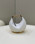Fendi Nano Fendigraphy 7AS089 white leather charm