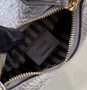 Fendi Nano Fendigraphy 7AS089 Silver leather charm