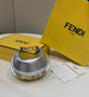 Fendi Nano Fendigraphy 7AS089 Silver leather charm