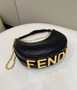 Fendi Nano Fendigraphy 7AS089 Black Snake leather