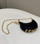 Fendi Nano Fendigraphy 7AS089 Black Snake leather