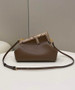 Fendi First Small 8BP129 Brown leather and python leather bag