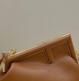 Fendi First Small 8BP129 Brown leather bag