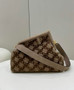 Fendi First Medium 8BP127 khaki Suede bag