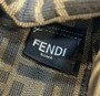 Fendi First Small 8BP129 Dove Gray and White Interlaced Leather Bag