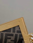 Fendi First Small 8BP129 Gray leather bag