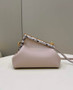 Fendi First Small 8BP129 Beige leather and python leather bag