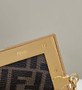 Fendi First Small 8BP129 Beige leather and python leather bag