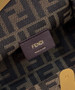 Fendi First Small 8BP129 Beige leather and python leather bag