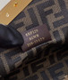 Fendi First Small 8BP129 Beige leather and python leather bag