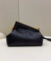 Fendi First Small 8BP129 Black python leather bag