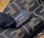 Fendi First Small 8BP129 Black python leather bag