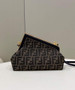 Fendi First Small 8BP129 Brown FF leather bag