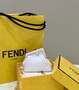 Fendi Nano First Charm Shoulder Bag 7AS051 White Leather
