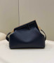 Fendi First Medium 8BP127 Navy Blue leather bag