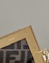 Fendi First Small 8BP129 Black braided leather bag