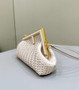 Fendi First Small 8BP129 Beige Interlaced Leather Bag