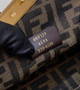 Fendi First Small 8BP129 Beige raffia macrame bag