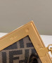Fendi First Small 8BP129 Dark Green leather bag