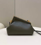 Fendi First Small 8BP129 Dark Green leather bag