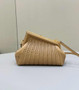 Fendi First Small 8BP129 Apricot Interlaced Leather Bag
