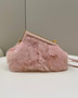 Fendi First Small 8BP129 Pink fox fur bag