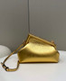 Fendi First Small 8BP129 Gold leather bag