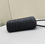 Fendi First Small 8BP129 Black Interlaced Leather Bag