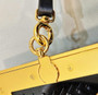 Fendi First Small 8BP129 Black Interlaced Leather Bag