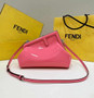 Fendi First Small 8BP129 Pink Patent Leather Bag
