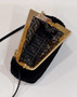 Fendi First Small 8BP129 Black sheepskin bag