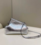 Fendi First Small 8BP129 Silver leather bag