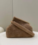 Fendi First Medium 8BP127 Khaki sheepskin bag