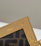 Fendi First Small 8BP129 Black leather and python leather bag